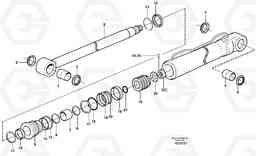 16154 Hydraulic cylinder, stabilisor EW140B, Volvo Construction Equipment