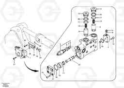 54551 Working hydraulic, dipper arm rupture valve mount. EC290B SER NO INT 13562- EU & NA 80001-, Volvo Construction Equipment