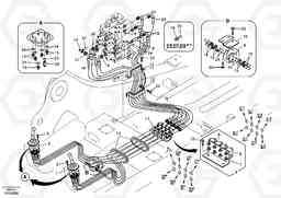 60576 Servo system, control valve to remote control valve EC290B SER NO INT 13562- EU & NA 80001-, Volvo Construction Equipment