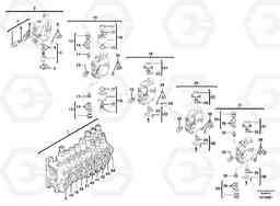 71377 Control valve : 8 spools ECR28 TYPE 601, Volvo Construction Equipment
