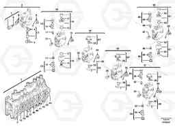 42361 Control valve : 9 spools ECR38 TYPE 602, Volvo Construction Equipment
