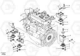 2518 Engine mount ECR58, Volvo Construction Equipment