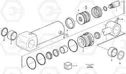 14135 Stabiliser cylinder BL70, Volvo Construction Equipment