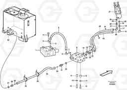 46749 Steering system, pressure and return lines L180E HIGH-LIFT S/N 8002 - 9407, Volvo Construction Equipment