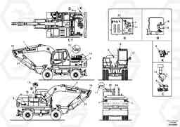54697 Decal, outer location EW130, Volvo Construction Equipment
