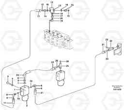 59944 Hydraulic function, X1. Control 2s/w EW180B, Volvo Construction Equipment