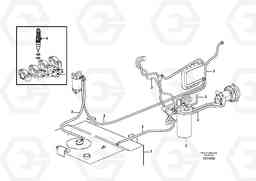 4047 Fuel system L150E S/N 8001 -, Volvo Construction Equipment