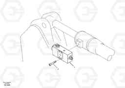 4702 Working hydraulic, dipper arm rupture valve mount. ECR58, Volvo Construction Equipment