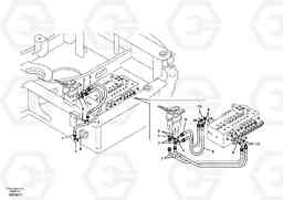 58275 Servo system, control valve to remote control valve pedal ECR58, Volvo Construction Equipment