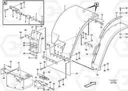 7813 Swing out rear mudguard L150E S/N 10002 - 11594, Volvo Construction Equipment