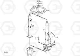 46102 Steering column with fitting parts BL61 S/N 11459 -, Volvo Construction Equipment