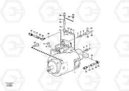 40516 Hydraulic pump with fitting parts BL70, Volvo Construction Equipment