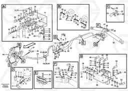 101955 Hydraulic system for dozer blade/support undercarriage EW200B, Volvo Construction Equipment