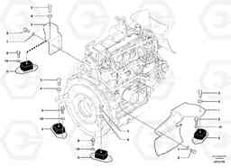 67484 Engine mounts ECR28 TYPE 601, Volvo Construction Equipment