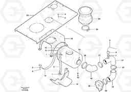 47127 Air cleaner and inlet assembly G700B MODELS S/N 35000 -, Volvo Construction Equipment