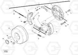 62581 Parking brake L30B TYPE 182, 183, 185 SER NO 3000 -, Volvo Construction Equipment