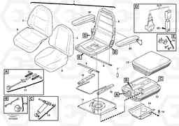 1412 Operator seat with fitting parts BL71PLUS, Volvo Construction Equipment