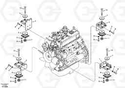 26385 Engine mount ECR88 S/N 10001-14010, Volvo Construction Equipment