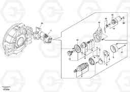 28951 Starter motor, mounting ECR88 S/N 10001-14010, Volvo Construction Equipment