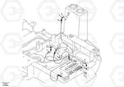 33959 Servo system, control valve piping. ECR88 S/N 10001-14010, Volvo Construction Equipment