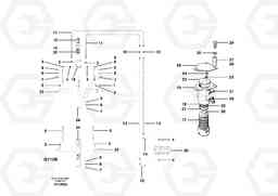 29869 Slide shift circuit and swivel joint G700B MODELS S/N 35000 -, Volvo Construction Equipment