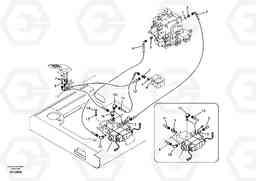 28567 Servo system, control valve to remote control valve pedal EW145B, Volvo Construction Equipment