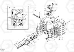 13793 Control valve with fitting parts. EW130, Volvo Construction Equipment