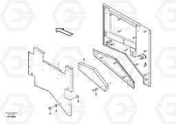 28542 Top plate, side hatches, rear L70E, Volvo Construction Equipment