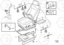 55812 Operator seat with fitting parts A40D, Volvo Construction Equipment