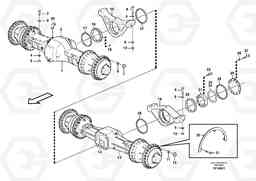 61206 Planet axles with fitting parts L150E S/N 6005 - 7549 S/N 63001 - 63085, Volvo Construction Equipment