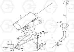 41190 Exhaust system, silencer BL70, Volvo Construction Equipment