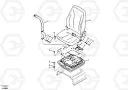 2046 Operator seat with fitting parts ECR88 S/N 10001-14010, Volvo Construction Equipment