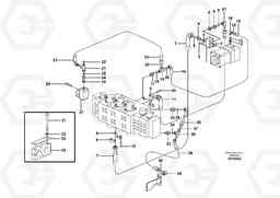 57478 Hydraulic system, feed line EW160B, Volvo Construction Equipment