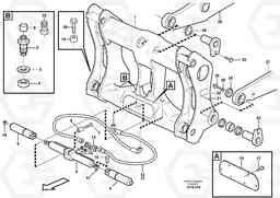 68818 Hydraulic attachment bracket. L120D, Volvo Construction Equipment