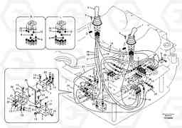 24818 Servo system, control valve to remote control valve ECR58, Volvo Construction Equipment