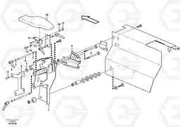 15187 Armrest L120E S/N 19804- SWE, 66001- USA, 71401-BRA, 54001-IRN, Volvo Construction Equipment