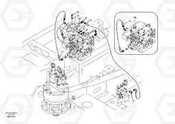 89581 Servo system, control valve piping. EC140B PRIME S/N 15001-, Volvo Construction Equipment