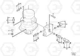102135 Slewing gear motor installation EC35 TYPE 283, Volvo Construction Equipment