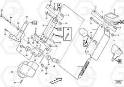 95271 Release mechanism L180E S/N 5004 - 7398 S/N 62501 - 62543 USA, Volvo Construction Equipment