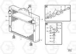 57731 Radiator with fitting parts. L150F, Volvo Construction Equipment