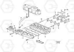 5936 Inlet manifold and exhaust manifold EC45 TYPE 284, Volvo Construction Equipment