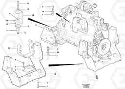 22758 Engine mounts - D7 G900 MODELS S/N 39300 -, Volvo Construction Equipment