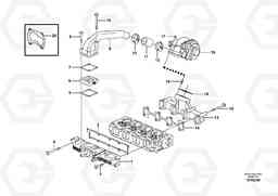 12769 Inlet manifold and exhaust manifold MC90B, Volvo Construction Equipment