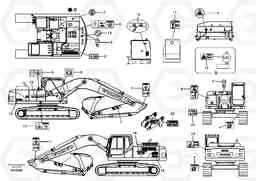 36023 Decal, outer location EC240B, Volvo Construction Equipment