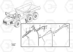 42479 Mudflap, load unit A25D S/N -12999, - 61118 USA, Volvo Construction Equipment