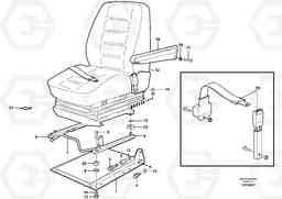 88291 Operator seat with fitting parts L330E, Volvo Construction Equipment