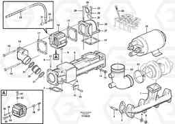 85636 Inlet manifold and exhaust manifold EC135B SER NO 20001-, Volvo Construction Equipment