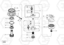 87822 Swing gearbox EC140B PRIME S/N 15001-, Volvo Construction Equipment