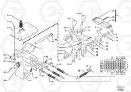 104582 Control levers : plastic pedal EC35 TYPE 283, Volvo Construction Equipment