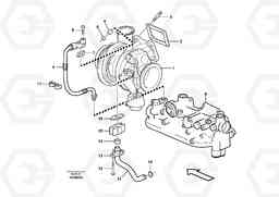 10688 Turbocharger with fitting parts - D9 G900 MODELS S/N 39300 -, Volvo Construction Equipment
